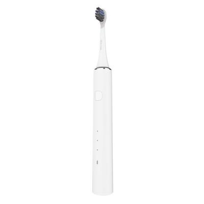 China OEM ODM Factory 2 Heads Rechargeable Ultrasonic Electric Toothbrush 3 Vibration Modes For Home Travel 27*27*245MM for sale