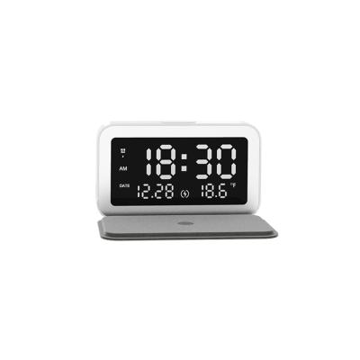 China Multifunctional Portable Family Fast Charger Alarm Clock 6 in 1 Wireless Charger for sale