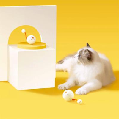 China Durable Eco-friendly Interactive Pet Toy Cat Squeak Sound Recording Function Rechargeable Automatic Obstacle Avoidance for sale