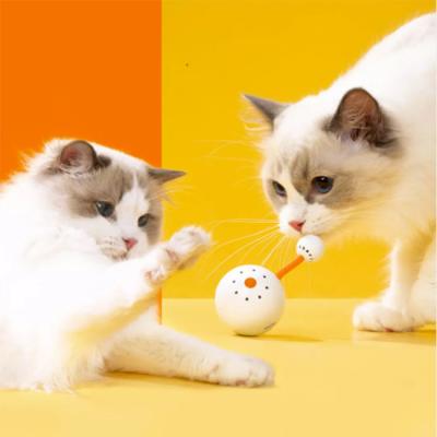 China Viable Automatic Random Motion Obstacle Avoidance Pet Toy Interactive Healthy Lightweight Cat Toy With Cat Touch Point for sale