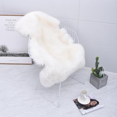 China Natural Fur Real Dyed Shaggy Sheepskin Area Carpet Rug Non-Slip Single Skin for Home Decor for sale