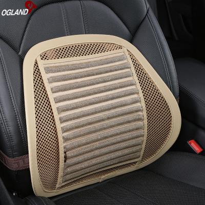 China Cassia Seed Travel Waist Back Orthopedic Anti-Decubitus Support Massage Pillow Lumbar Cushion For Car Seat Chair Ventilated Cushioning for sale