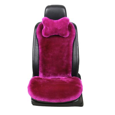 China Universal Cars Full Set Genuine Australian Natural Fur Shearling Shearling Seat Cover For Cars for sale