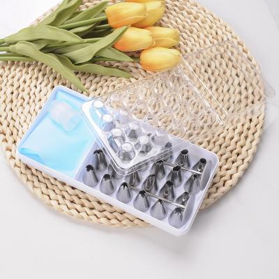 China Viable Types Of A Box Stainless Steel Spouts Birthday Cake Cupcake Cream Piping Set DIY Tools for sale