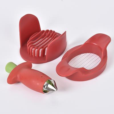 China 2021 kitchen instrument manual multifunctional hot viable boiled egg strawberry vegetable cutter slicer for sale