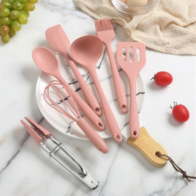 China Non Viable 14pcs Stick Cook Supplies Kitchen Accessories Tools Cookware Appliances Silicone Cookware Set for sale