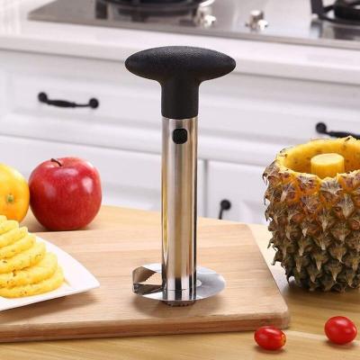 China Viable Kitchen Fruit Tools Pineapple Stem Remover Stainless Steel Slicers Fruit Slicer Pineapple Knife Cutter Pineapple Hollow Puncher Peeler for sale