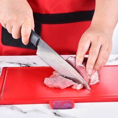 China Viable Accessories 9-in-1plastic Multifunctional Non-slip Kitchen Gifts Cutting Chopping Board and Knife Set for sale