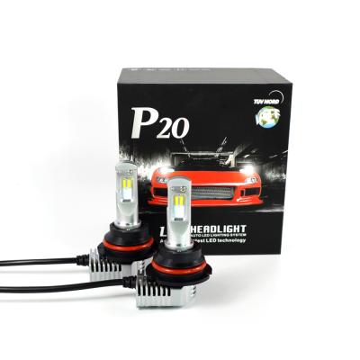 China Wholesale LED Raych Headlight H13 Halogen Height 10400LM RoHS&CE 80W Car Accessories 6500K Aluminum Alloy P20 LED 2 Pcs/Set Auto Lighting System for sale