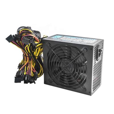 China PSU ATX Quality Mute Desktop 1850w 90 PLUS 8 GPU Power Supply Support For Computer Black Status Pin for sale