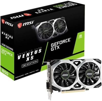 China Desktop GeForce GTX 1660 192 Bit HDMI/DP 6GB GDDR6 HDCP Support DirectX 12 Fan VR OC Ready Dual Graphics Card for sale