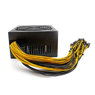 China Desktop PSU Power Supply 2000W 90PLUS 6pin 220V ATX ​​Power Supply For 8 GPU Desktop Server for sale