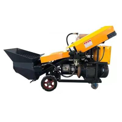 China Building Material Shops Low price 15kw mobile trailer electric concrete pump machine for sale for sale