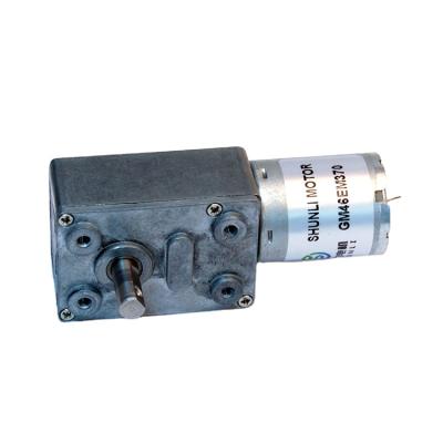 China High Torque Totally Enclosed Worm Gear Motor For Vending Machine 12v DC Worm Gear Motor for sale