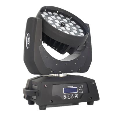 China Hotel 36pcs 10w led wash zoom moving head rgbw 4in1 led stage wash light for sale