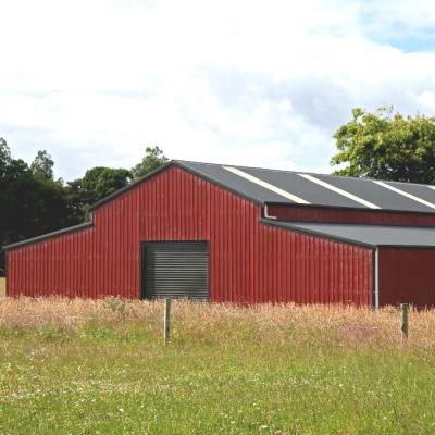 China Steel Fabricated House Steel Structure Prefab Dairy Cow Shed Farm for sale