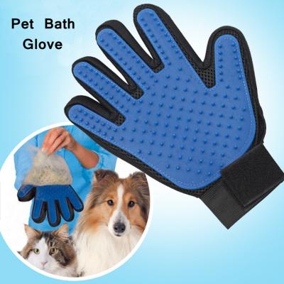 China 2018 Viable New Hot Sale Pet Bath Glove Silicone Brush Dog Cat Brush For Gentle Pet Grooming Massage Bathing Sweep Comb for sale