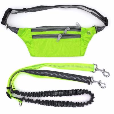 China Durable Retractable Adjustable Hands Free Dog Advance with Waist Pouch for Riders up to 110 Pounds Large Dogs for sale