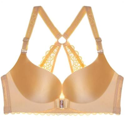 China Adjustable-straps durable and seamless closure underwear lace high quality woman plus size bra for sale