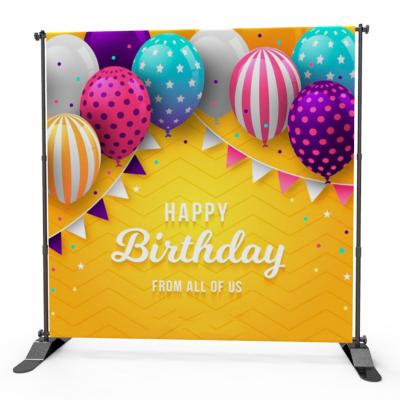 China Protable & Eco-friendly Photobooth Photobooth Tension Tube Fabric Aluminum Frame Spare Part High Backdrop Sports for sale