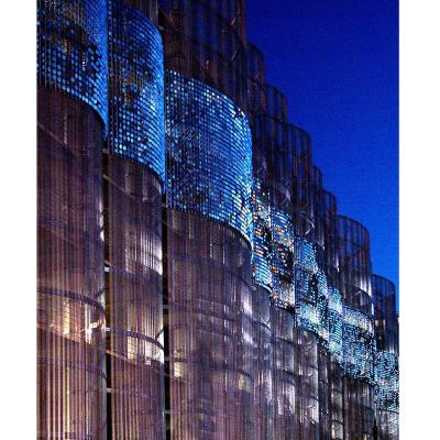 China Shop Building Exterior Wall Decoration Gold Silver Glitter Panel Background Stainless Steel Anti-UV Shimmer Wall Waterproof+Eco-friendly for sale