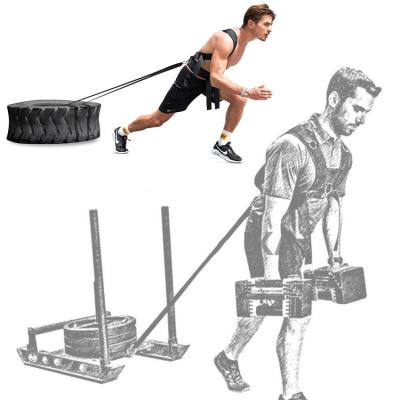 China Running Sled Trainer Pull Harness Resistance Speed ​​Agility Tire Pull Rope Resistance Exercise Belt Weight Sled Harness LT-680 for sale