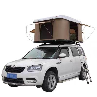 China Camouflage/Field Game Woqi Skylight Sunroof Access Car Roof Top Tent Room 2 3 4 Person Roof Top Tent With Annex for sale