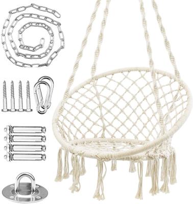 China Contemporary Wholesale Woqi Macrame Rope Hammock Hammock Swing Chair Hanging Chair for sale