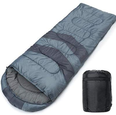 China Woqi 2021 hot sale sleeping bag+quilt+cushion light cotton down shape camping cheap human sleeping bag for sale