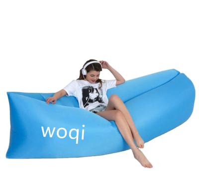 China WOQI hotest mode adjustable second generation update design (size) opening inside inflatable air sleeping bag sleeping bag for sale