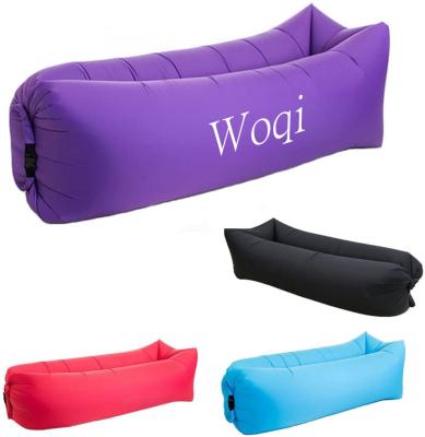 China (Size)WOQI Bry Adjustable Inflatable Sofa Bed Sleeping Bag Air Couch Chair For Lake Garden Beach Camping for sale