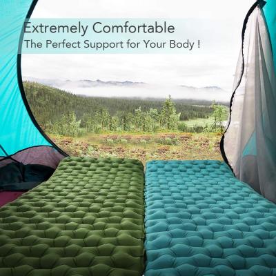 China Woqi 2021 New Durable Increase Sleep Pad +Carrying Bag High Quality Sleep Pad Outdoor Camping Air Sleep Pad for sale