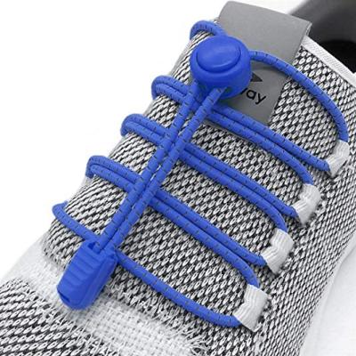 China Woqi Round Reflective Elastic Laces Locking System Kids Need No Lazy Tie Laces Safety Laces Yet for sale