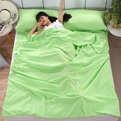 China Friendly Woqi Sleeping Bag Sheet Lightweight High Quality Skin Liner Silk Sleeping Bag With Carry Bag for sale