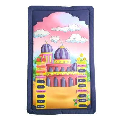 China Factory direct wholesale price Ramadan Islamic Gift Electronic Interactive from factory AS-MT300 washable Muslim kids prayer blanket small mat for sale