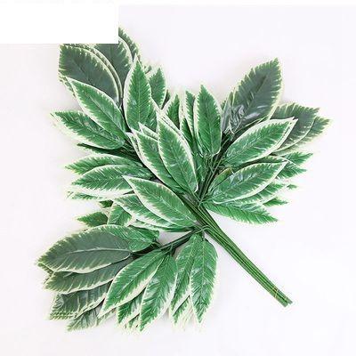 China SYZ044 new trend good quality plastic artificial ivy mango leaves plastic factory for outdoor decoration for sale