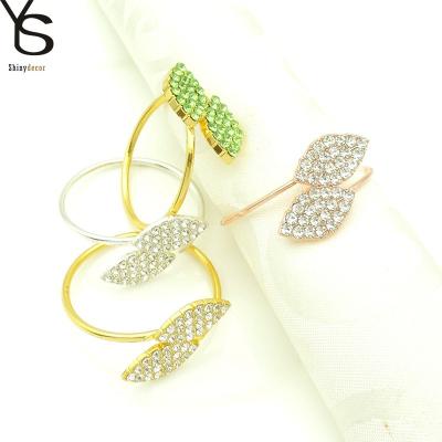 China SCK004 metal swan shape design viable napkin rings for wedding table dinner set table settlement for sale