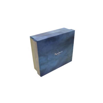 China Recyclable Eco Friendly Custom Wholesale Printing Blue Marble Lid And Base Rigid Cardboard Dressing Paper Packaging Box for sale