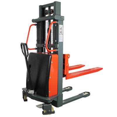 China Garment Shops Easy Maintenance Concrete Pulley Lift Machine Stacker All-electric Stacker for sale