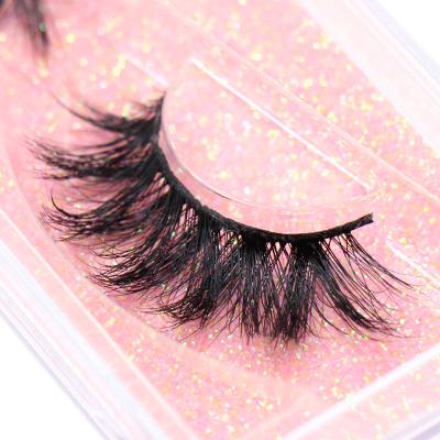 China 25-30 Lashes Reusable Mink False Eyelashes Natural Cross Eyelash Extension 3D Mink Lashes Fluffy Soft Wispy Periods Makeup for sale