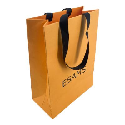 China Biodegradable Fancy Custom Luxury Gift Special Paper Packaging Bag With Handle Business Shopping Kraft Paper Bag for sale