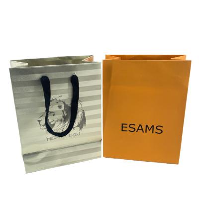 China Biodegradable Custom Design Foil Stamping Luxury Gift Bag Manufacturer Supplier Business Shopping Special Paper Packaging Bag for sale