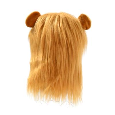 China 2022 Viable Hot Sale Dog Cat Headgear Puppy Cat Costume Lion Headgear Wig Hat Pet Manufacturer for sale