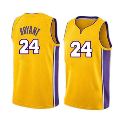 China SDB-054 Mens Los Angeles Antibacterial Stitched Laker #8 #24 Kobe Bryant Basketball Jersey Sportswear for sale