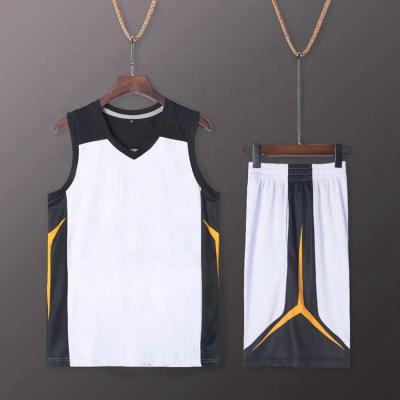 China SDB-011 Training Game La Laker Antibacterial Basketball Team Jersey And Shorts Sports Shirts Tops for sale