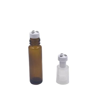 China Three Hole Stainless Steel Roller Ball Three Heads Essential Oil Cosmetic Bottle Stainless Steel Ball Bearing for sale