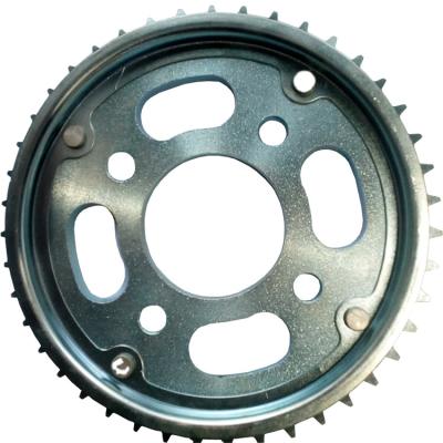 China Motorcycle Motorbike Transmission Kit 45 Steel 428H-118L 43T-16T Sprocket Kit For TITAN150 for sale