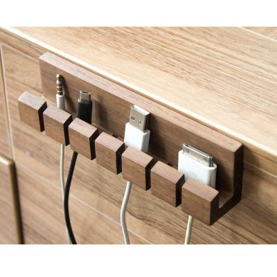 China Eco-frienly SINORHEMA quality wooden cable management for charging cables and power cords for phone and laptop computer for sale