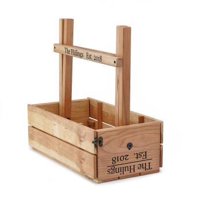 China Fold-Out Picnic Table & Easy Carry Wood Convertible Snack Carrier Wine Glasses & Holder Cheese Tray Made for Cherry Wood for sale