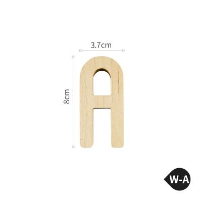 China DIY TOY Custom Home Decoration A-N Wood Letter Alphabet Children's Practical Educational Toys Home Decoration in the House for sale